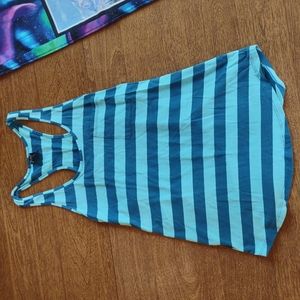 Zine blue striped tank top